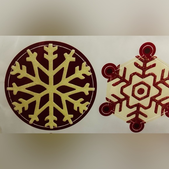 New in Package ADD-HERES Nordic Snow Dots Red Green Brown 2 Sheets of 12 - Picture 9 of 11